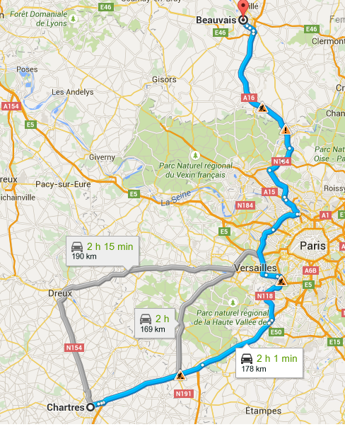 beauvais - chartres