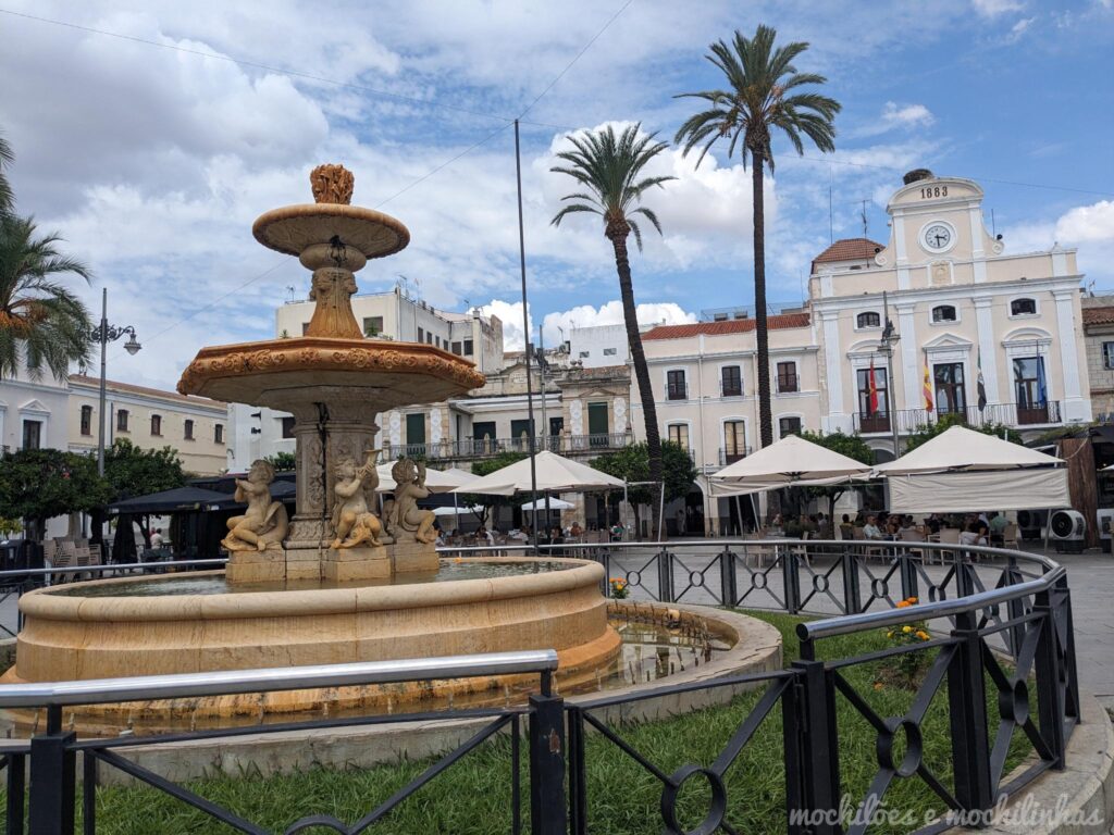 Veículo português desce escadas em Badajoz