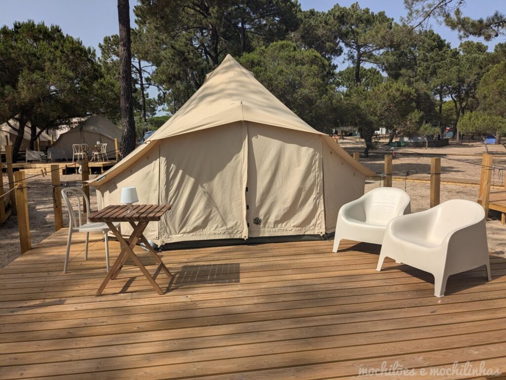 Esta é a tenda que alugamos para o feriado...